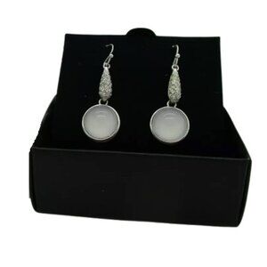 AVON NWT Moon Shimmer Pave Drop Earrings